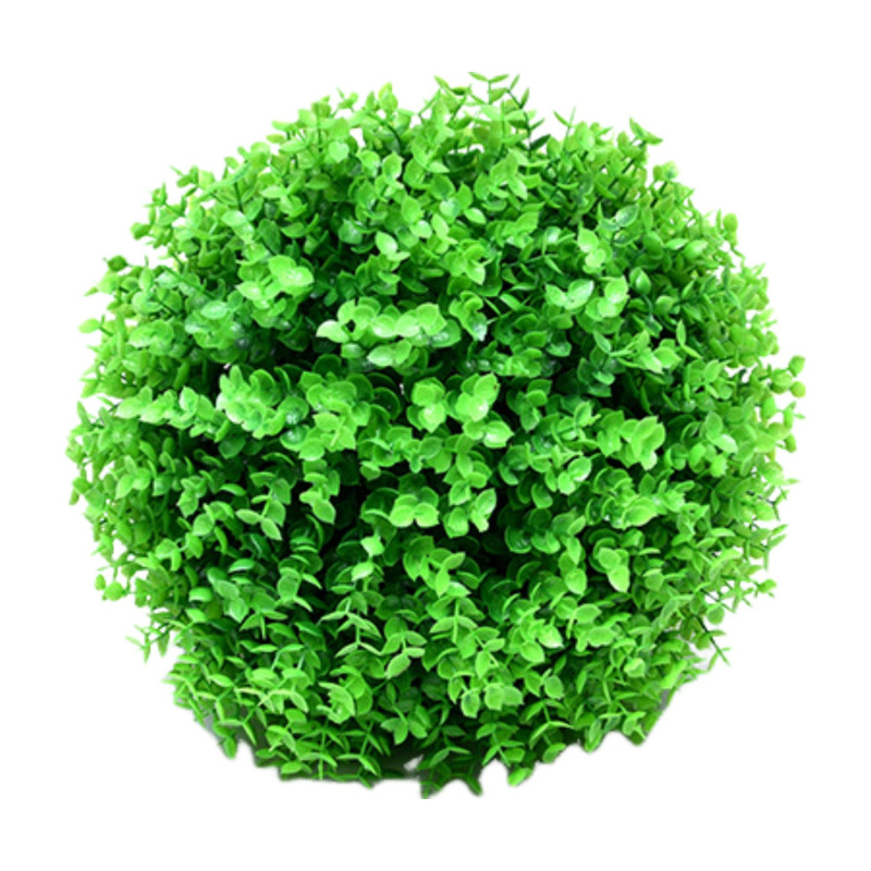 Leroy Merlin Decoracion Hogar，Bola De Hierba De Plástico De Alta Simulación, Hierba De Milán, Decoración Artificial Oscura 
