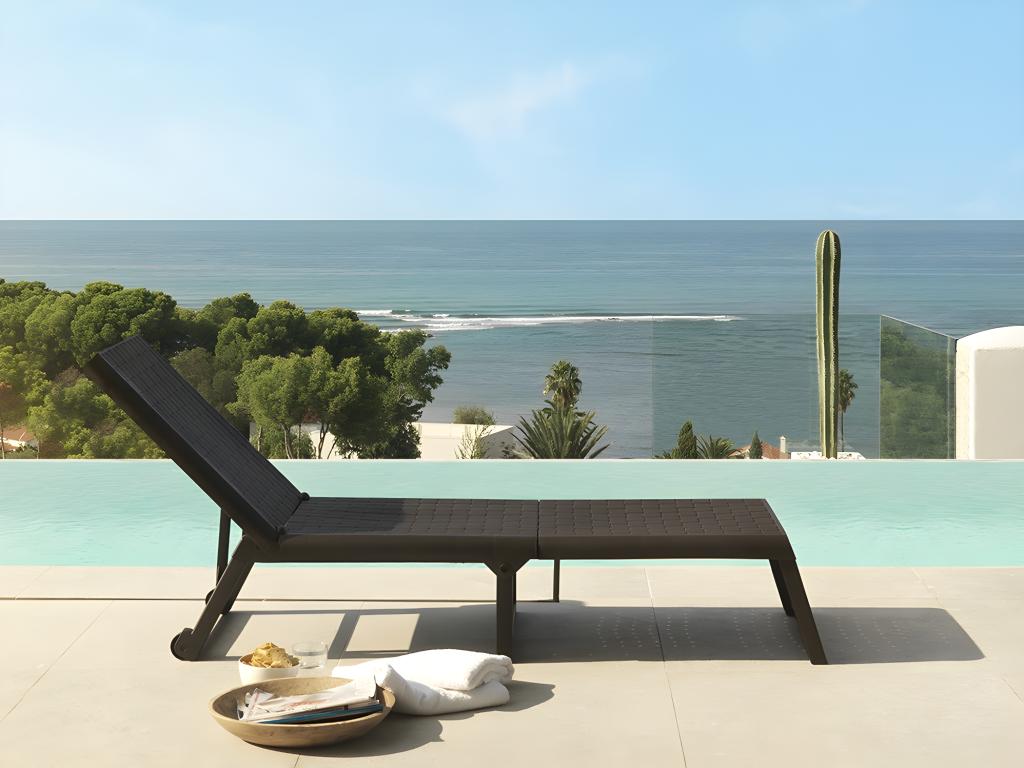 Lot De 2 Bains De Soleil "dream" - Anthracite | Leroy Merlin