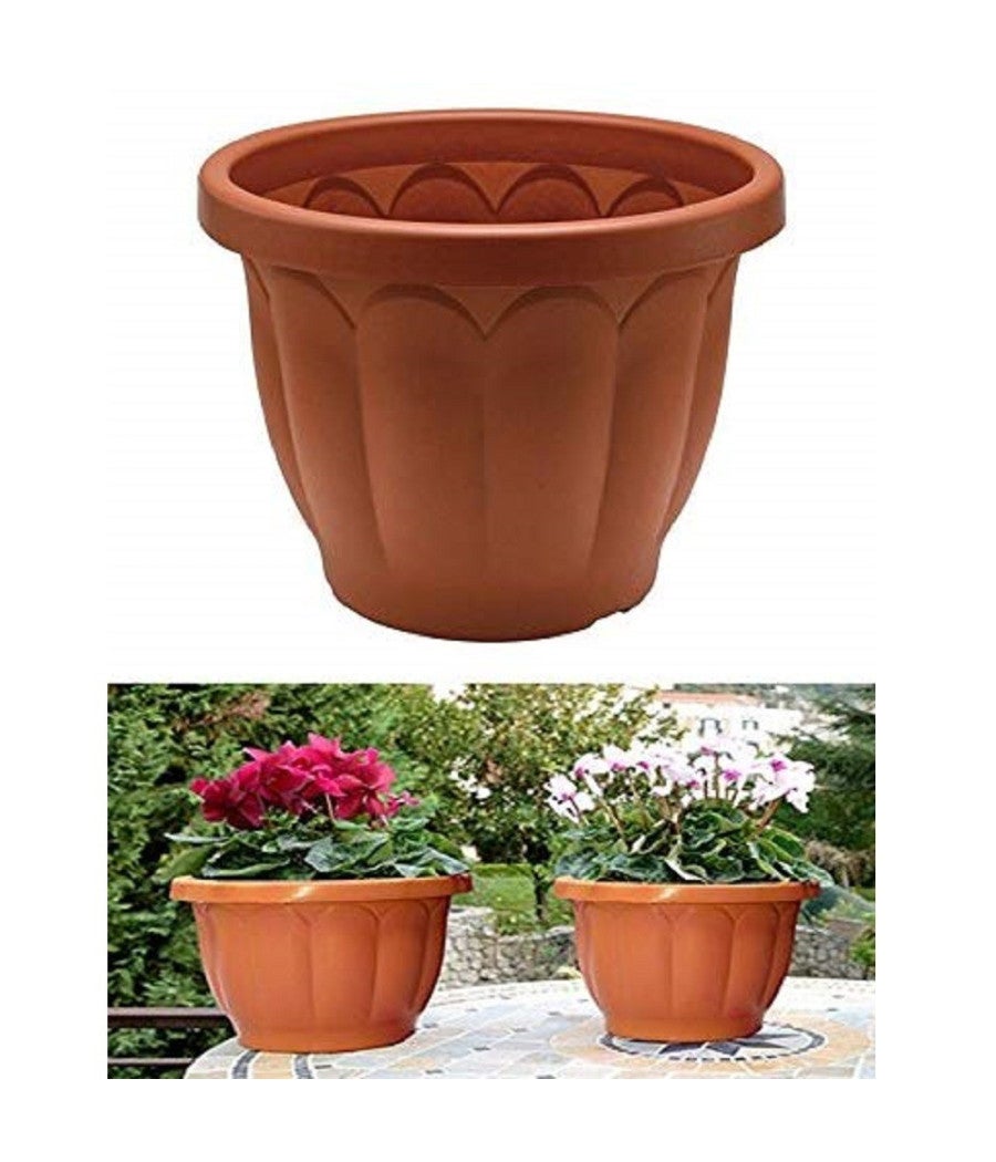 Trade Shop - Vaso Fioriera Classico Diametro 60 Cm In Plastica Per Piante Fiori Da Esterno - | Leroy Merlin