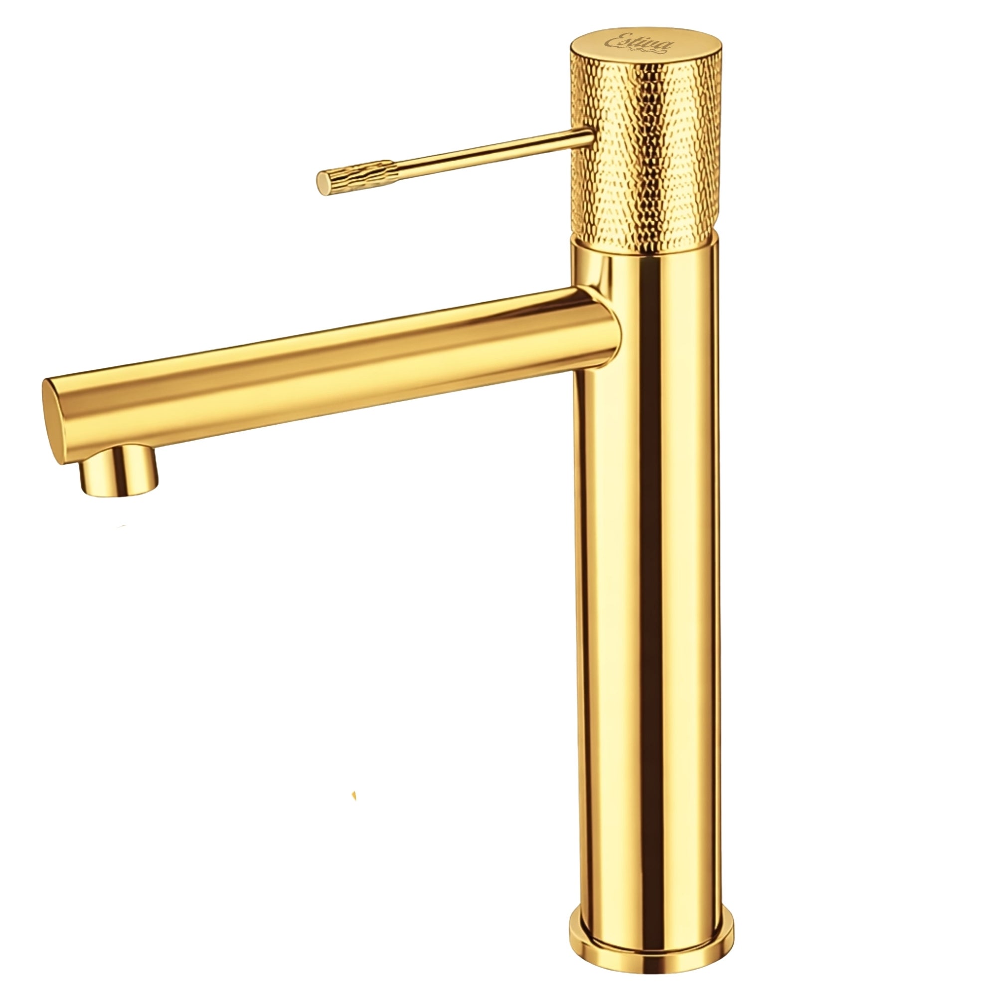 Bateria umywalkowa nablatowa Estiva Rinda 30 cm złoty błyszczący 1 szt.