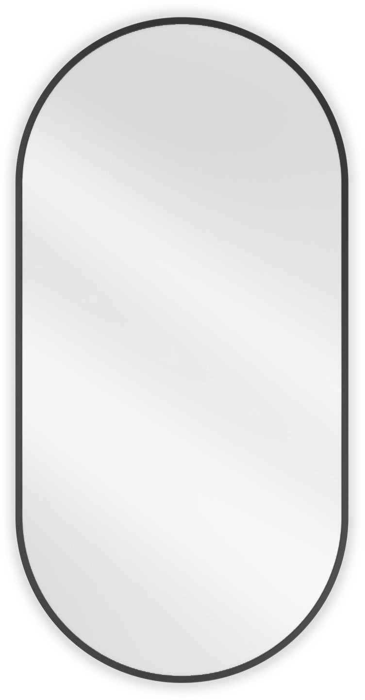 Mexen Loft lustro łazienkowe owalne 100 x 50 cm, rama czarna - 9851-100-050-000-70