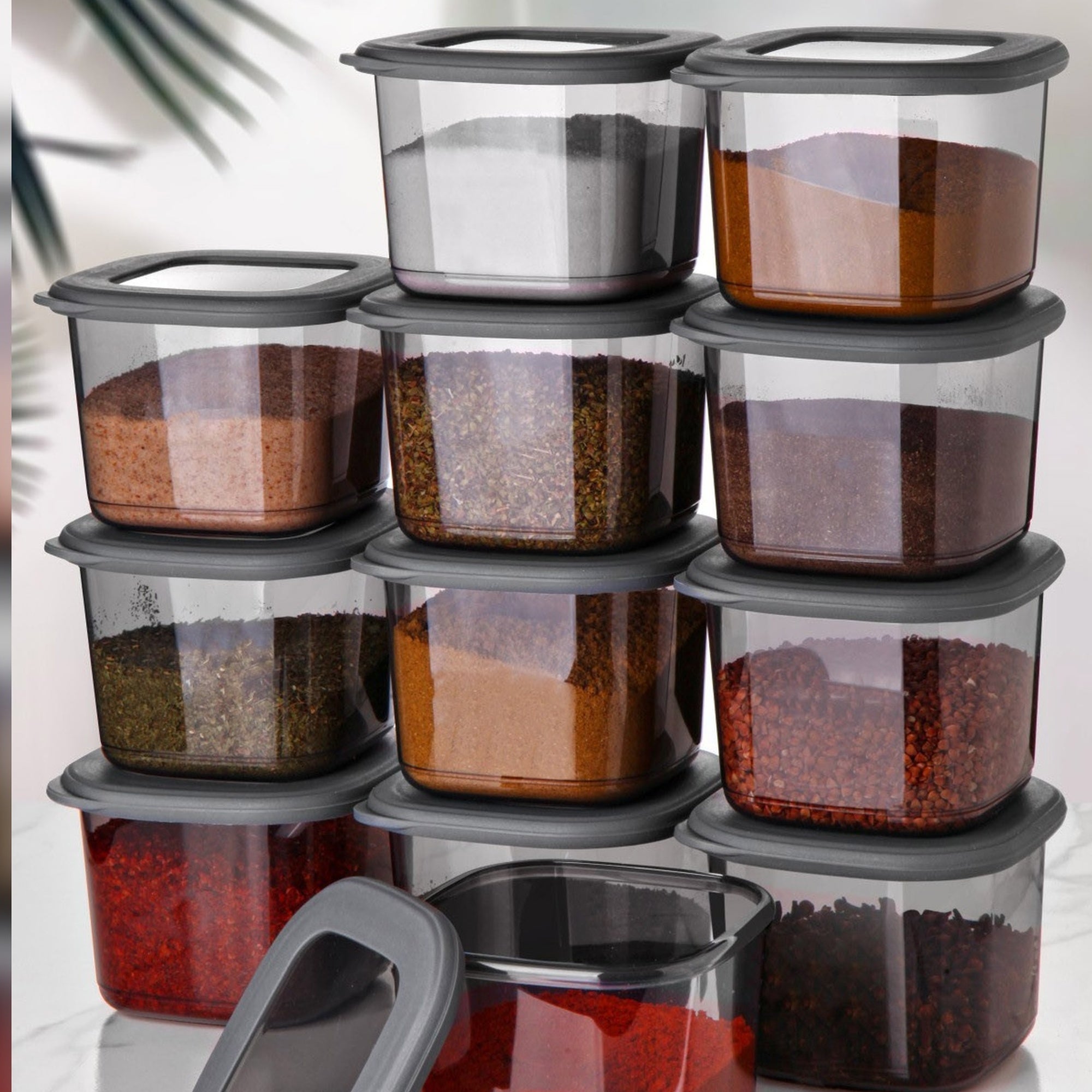 Boîte de conservation pot verseur orange tupperware - Arts de la table