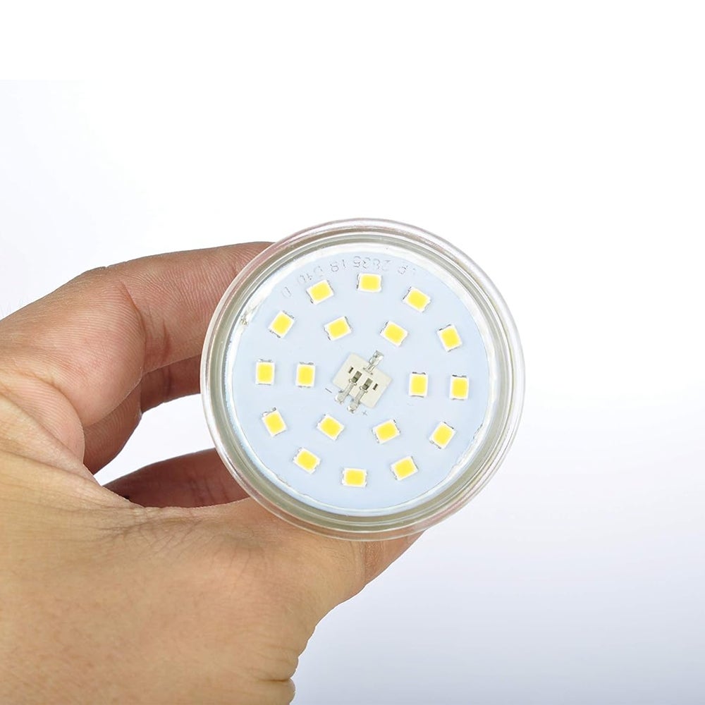 Żarówki LED GU10, 5 W, równoważne 60 W, 600 lm, zimna biel 6000 K, szeroki kąt wiązki 120°, reflektorki LED, opakowanie 6 szt. - 3