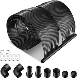 Réchauffeur Solaire pour Piscine en PE, 2 Panneaux de Chauffage Solaire de 500 X 75 CM, Chauffe-Piscine Solaire