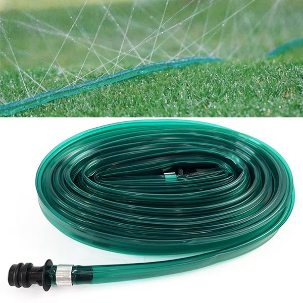 Wąż pocący z PVC o długości 15 m, oszczędność wody i wysoka wydajność, chłodzenie i nawadnianie ogrodu