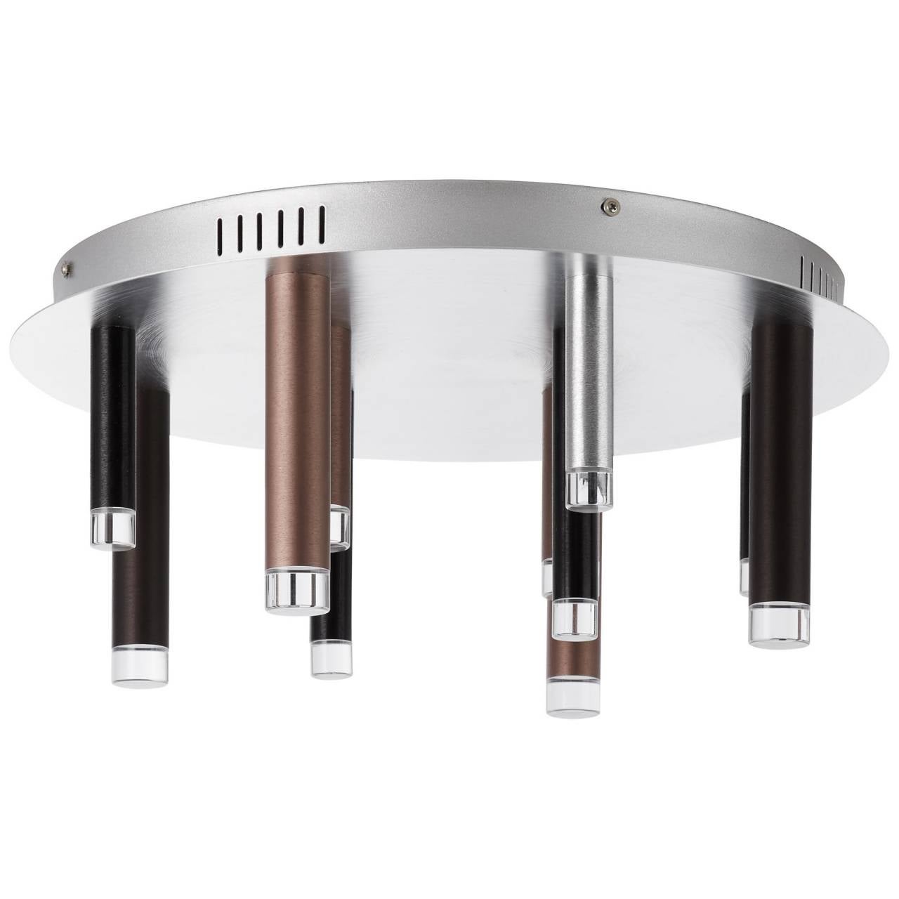 Brilliant Woodrow lampa wisząca 45cm ciemne drewno/czarny, bambus/metal, 1x A60, E27, 60 W - 2