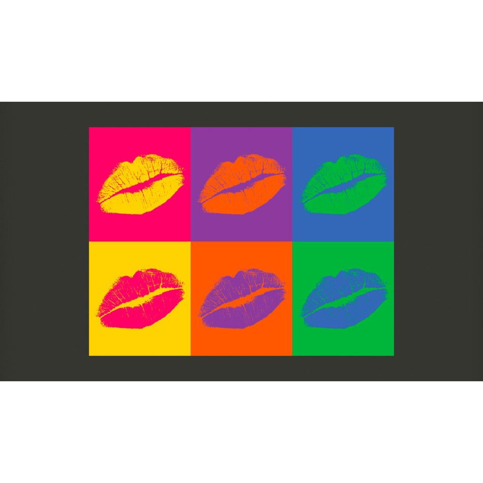 Papier peint bouche (pop art) - 200 x 154 cm - 2