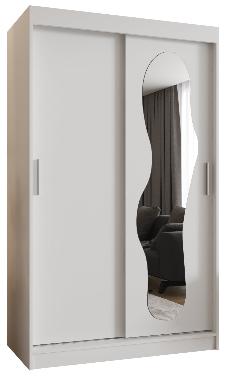 Szafa przesuwna garderoba ULTRA 120 x 62 x 200 cm Biały