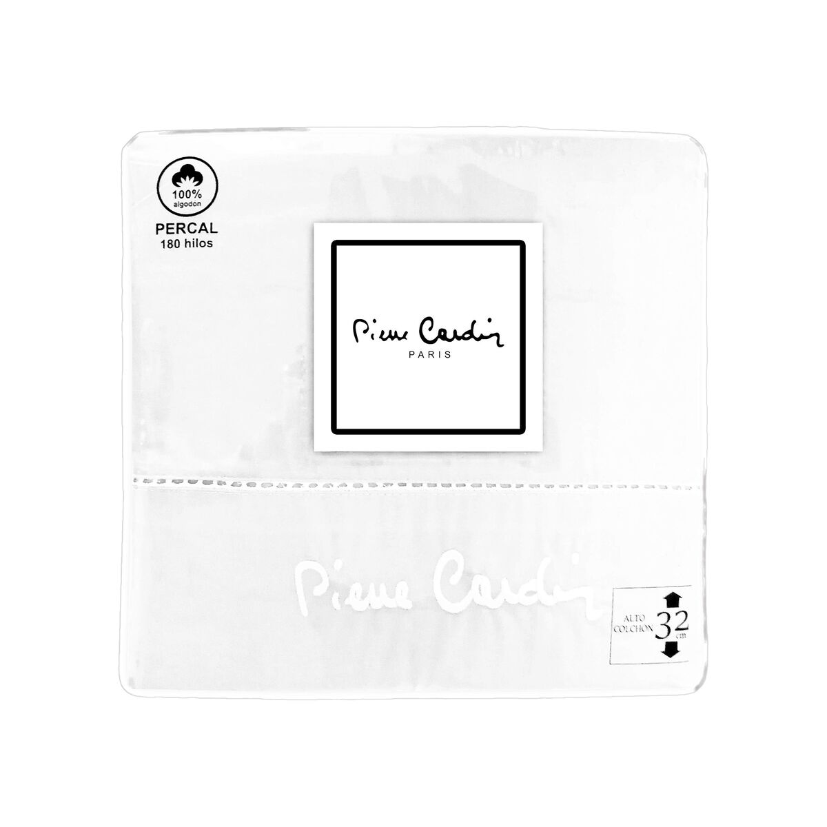 Komplet pościeli Pierre Cardin Arcadia 100% bawełna 180 nitek biały