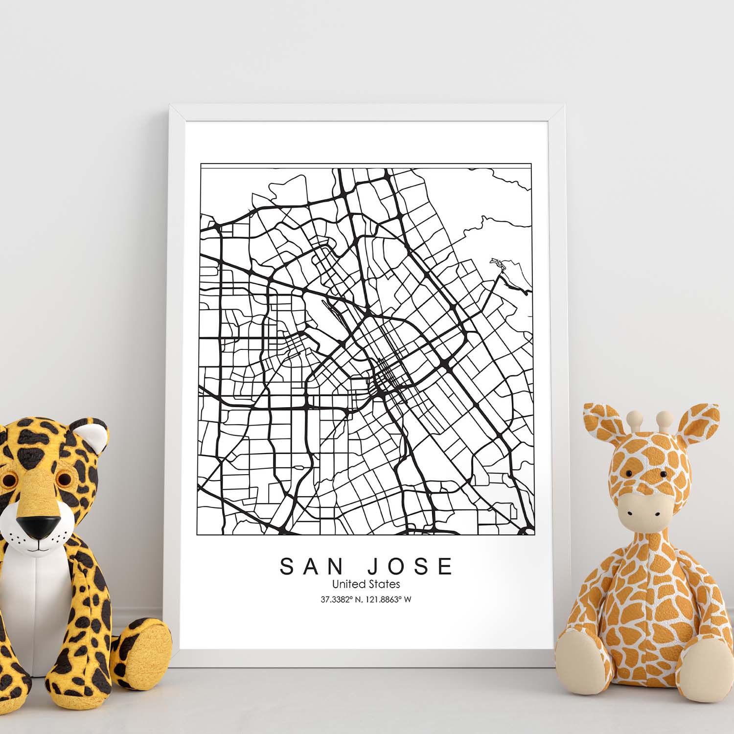 Mappa Degli Stati Uniti Formato Poster 40x28 Pollici – Superior/Kappa – Con Città E Spedizione Inclusa