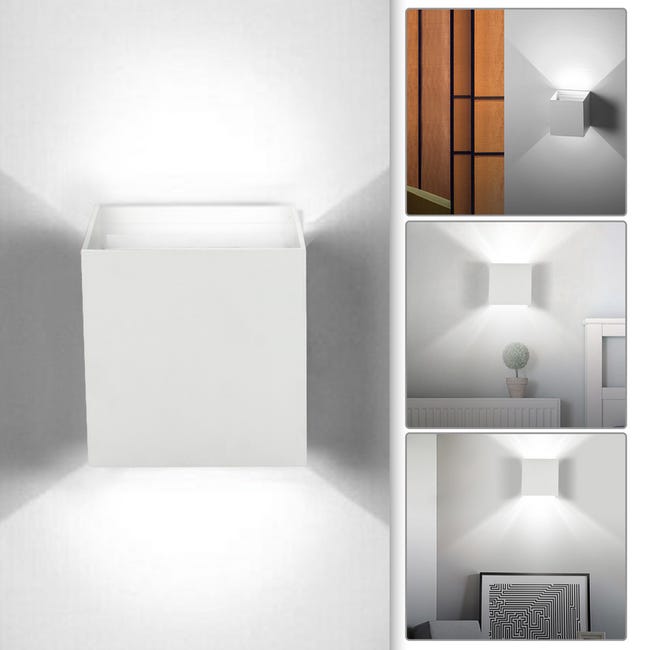 Aplique de pared LED IP65 Ángulo ajustable Lámpara de pasillo interior ...