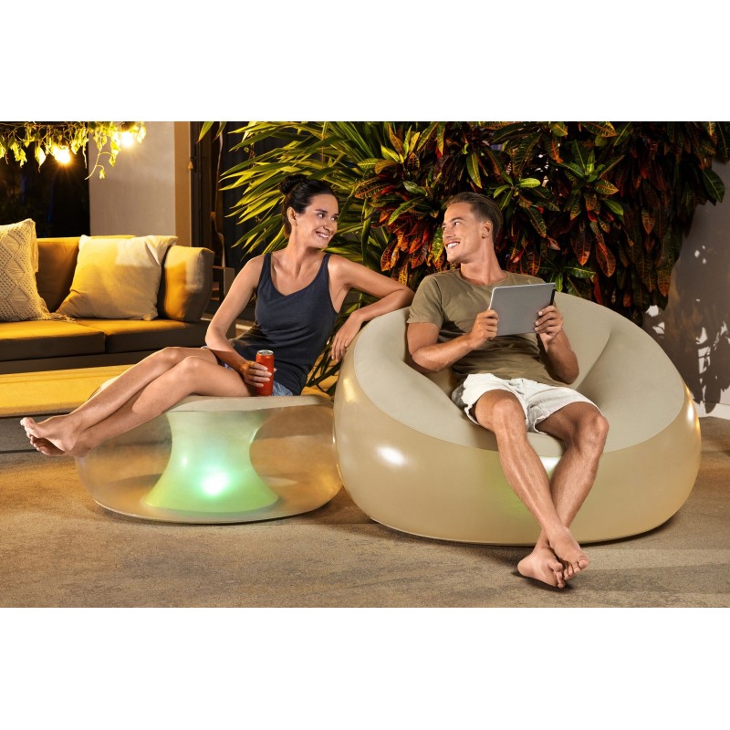 Bestway Fauteuil gonflable à LED Inflate-A-Chair 102 x 97 x 71 cm - 6
