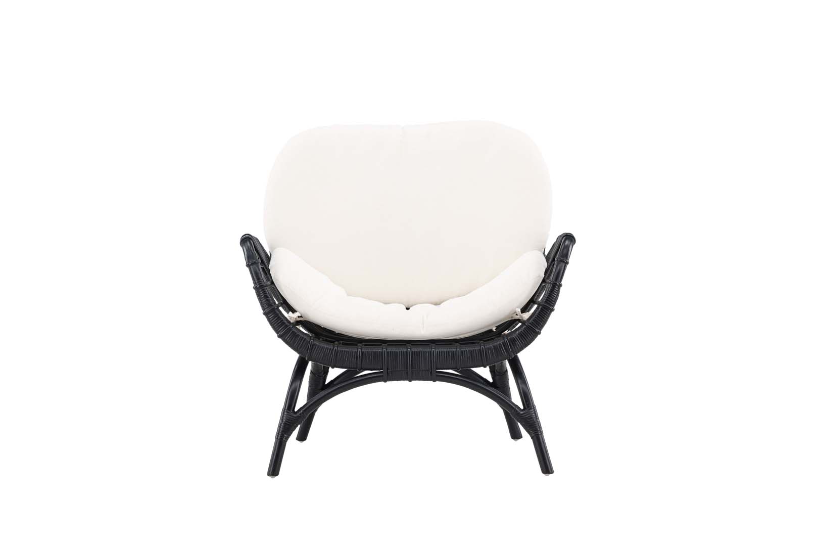 Moana chaise longue avec coussin de jardin noir. Leroy Merlin