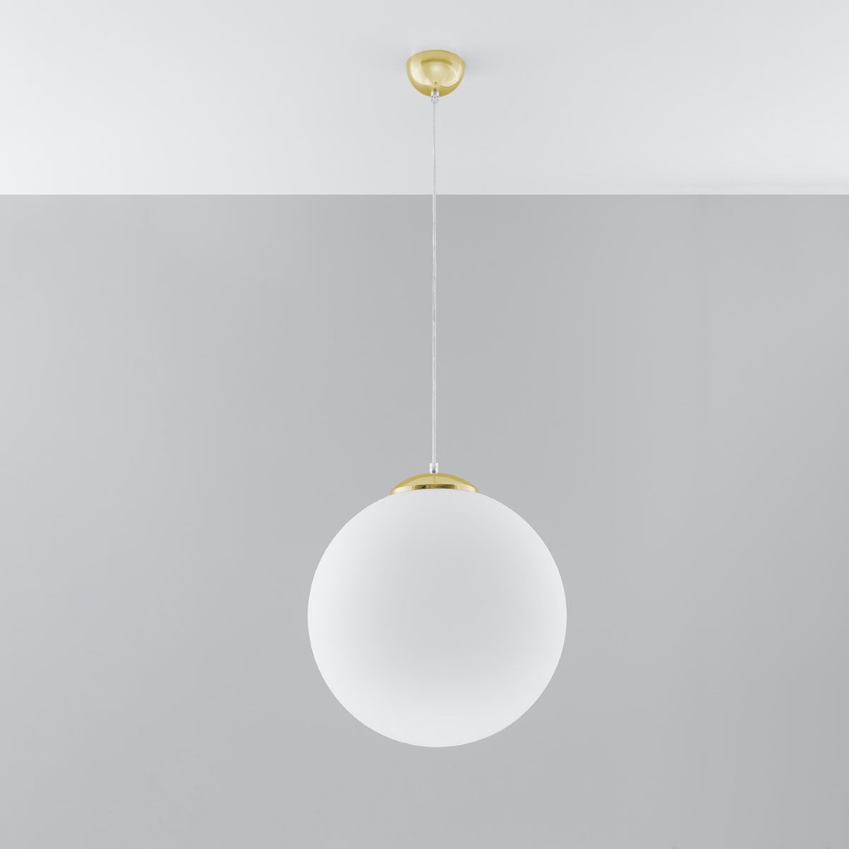 Lampa wisząca STERA 40 złota LED 4000K - 40x40x130cm Sollux