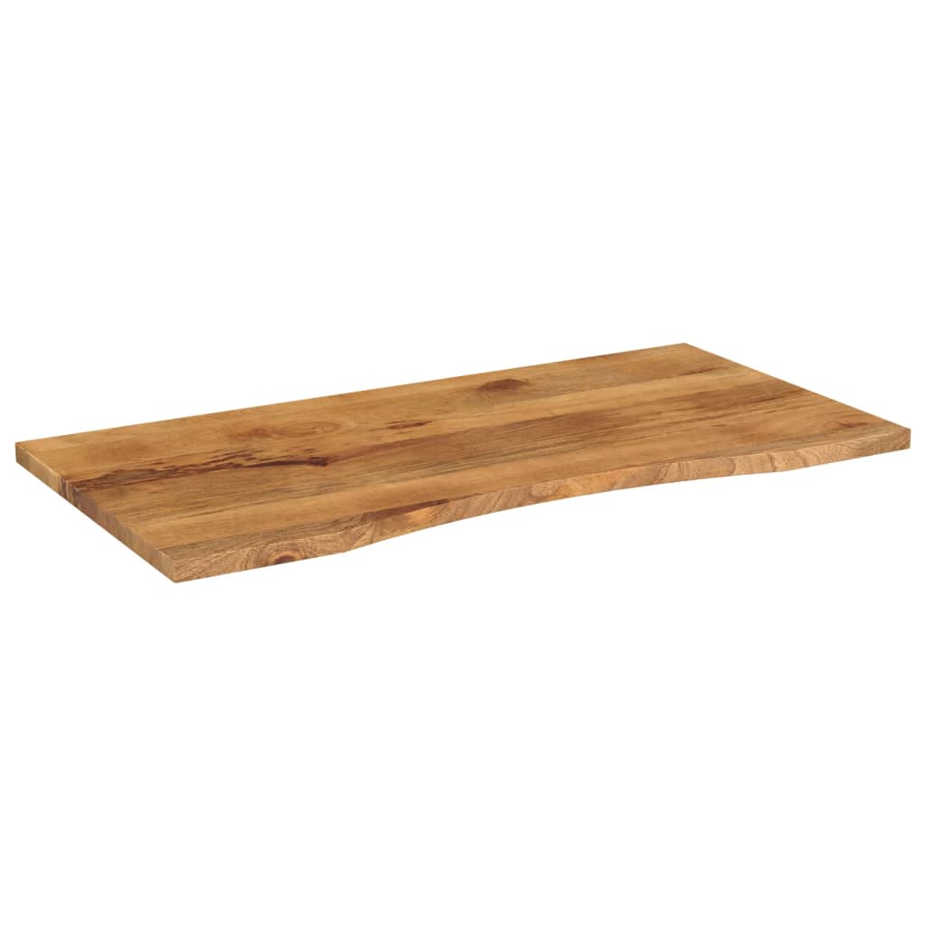 Maison Exclusive - Dessus de bureau avec courbe 110x50x2,5 cm manguier massif brut - 2