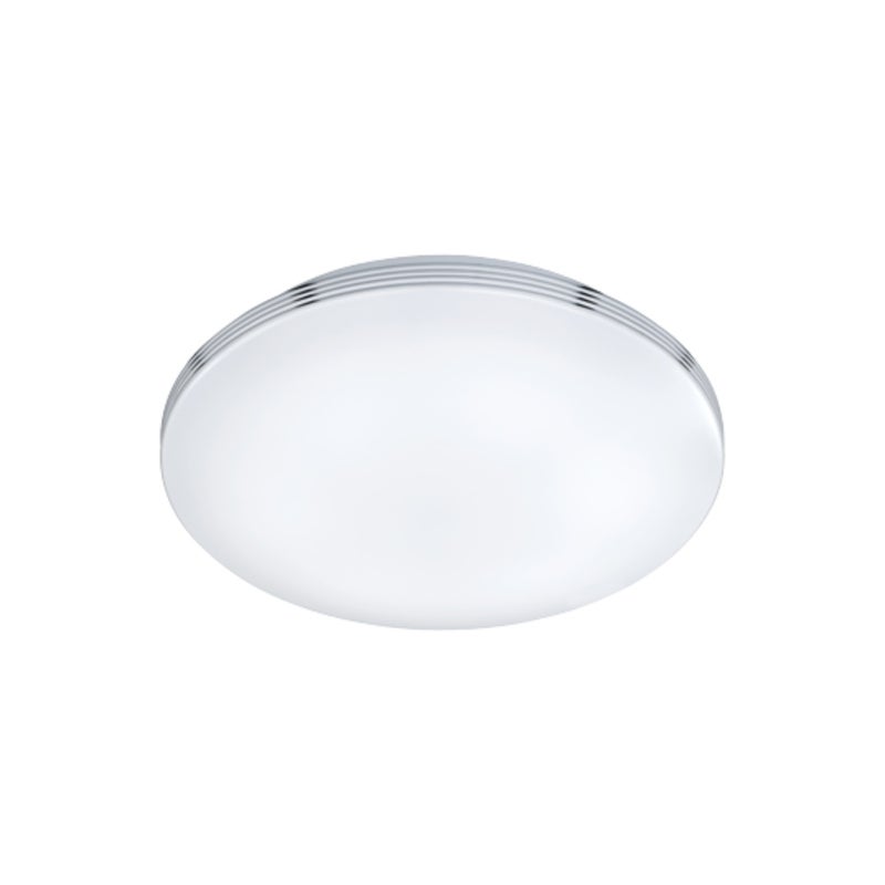 Plafon okrągły LED APRAT 18W 3000K 1600lm akryl srebrno-biały wym:10x35x35cm IP44 Trio