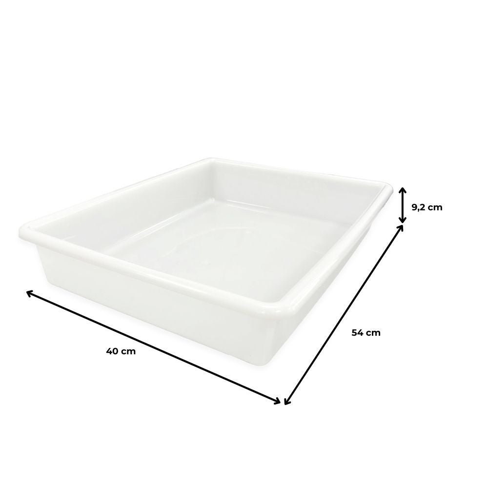 Bandeja para Uso Alimentario (15l - 54x40x9.2cm) - Cocinas, restaurantes, hostelería, tiendas, carnicerías, industria alimentaria, colegios, catering - 4