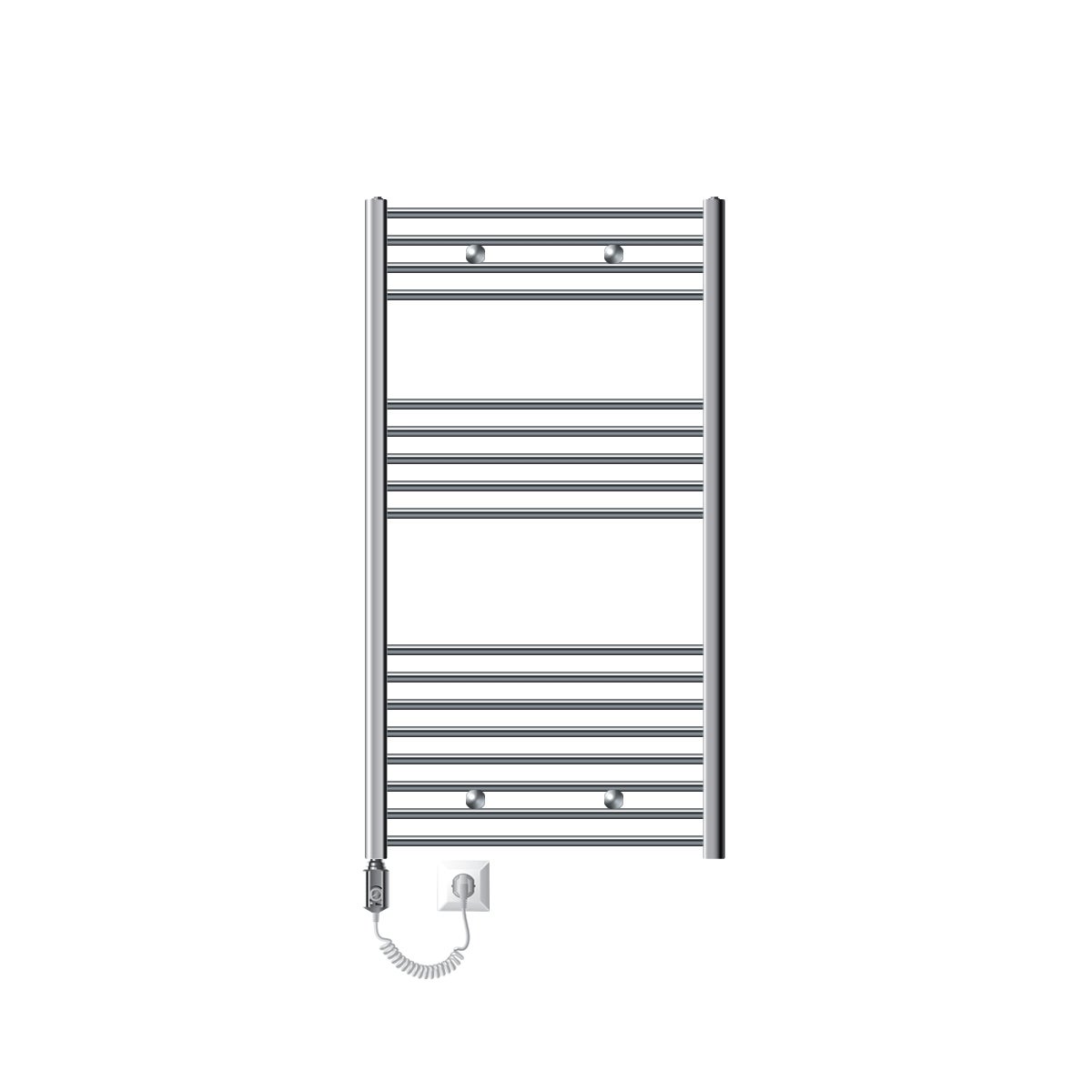 Radiateur Électrique Sèche-Serviettes 900W 600x1200 Mm Anthracite - Sahara