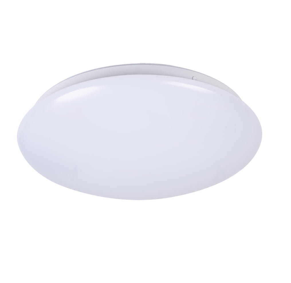 Plafon okrągły CORSO LED 12W Neutralna biel 900lm biały wym:6,5x27,8x27,8cm IP44 Miledo