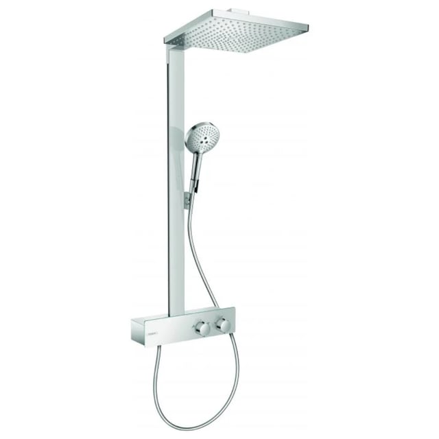 Colonne de douche thermostatique HANSGROHE Raindance E 300 EcoSmart avec mitigeur 35 cm chromé