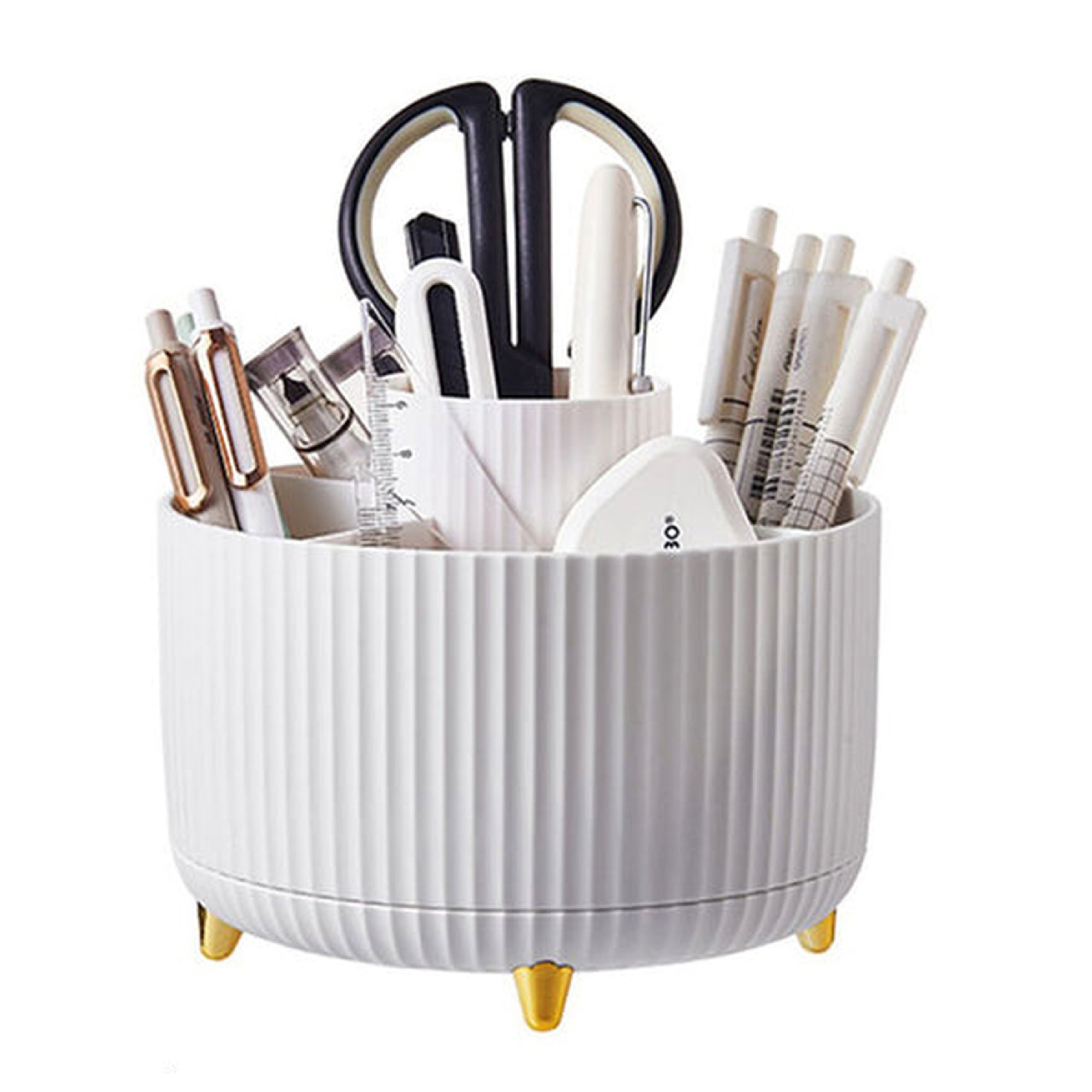 Hocadon - Organiseur De Bureau En Bambou, 5 Compartiments Pour Documents, Magazines, Courrier (25 X 17 Cm)