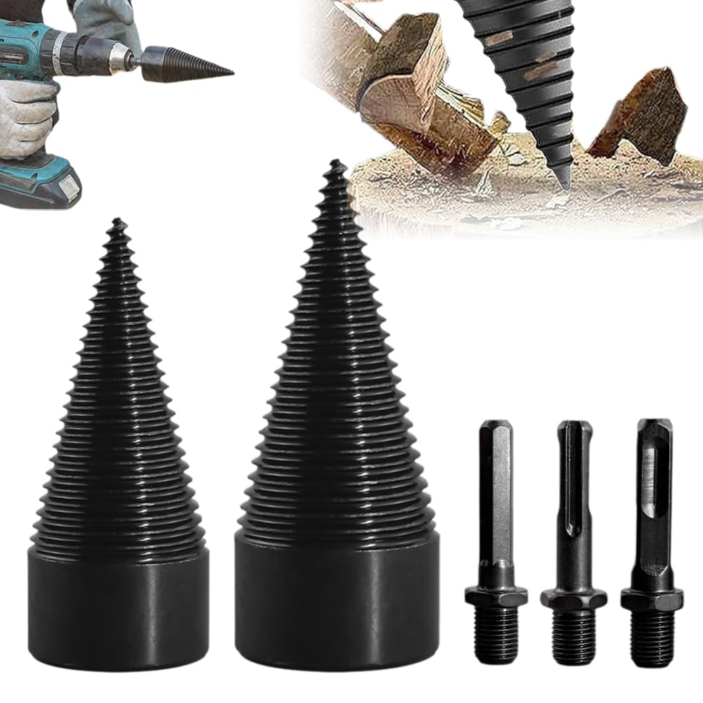 Foret Fendeur Bois Kit Fendeur De Bois 6 Pièces - Forets Cône 32mm Foret Fendeur Bois Kit Fendeur De Bois 6 Pièces - Forets Cône 32mm