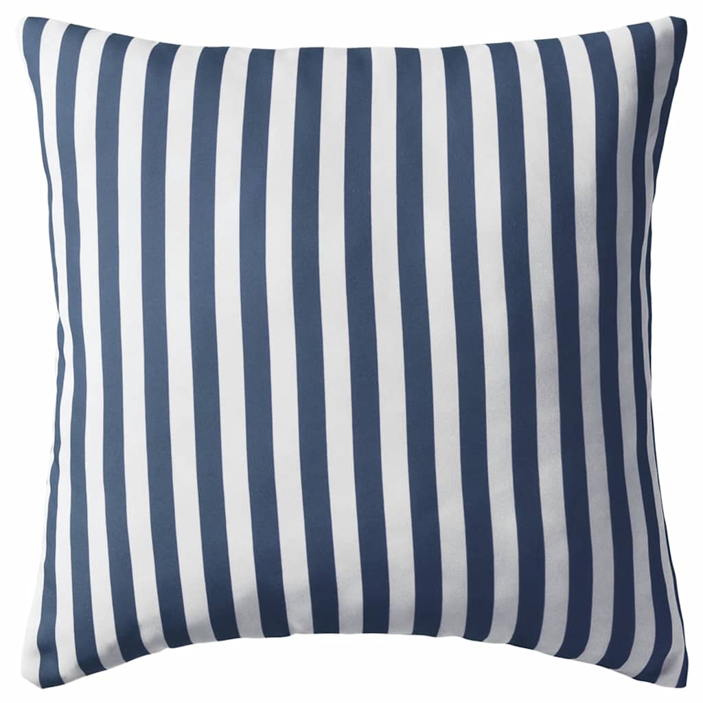 Cojines para exterior a rayas 45x45 cm azul marino 2 unidades vidaXL - 3