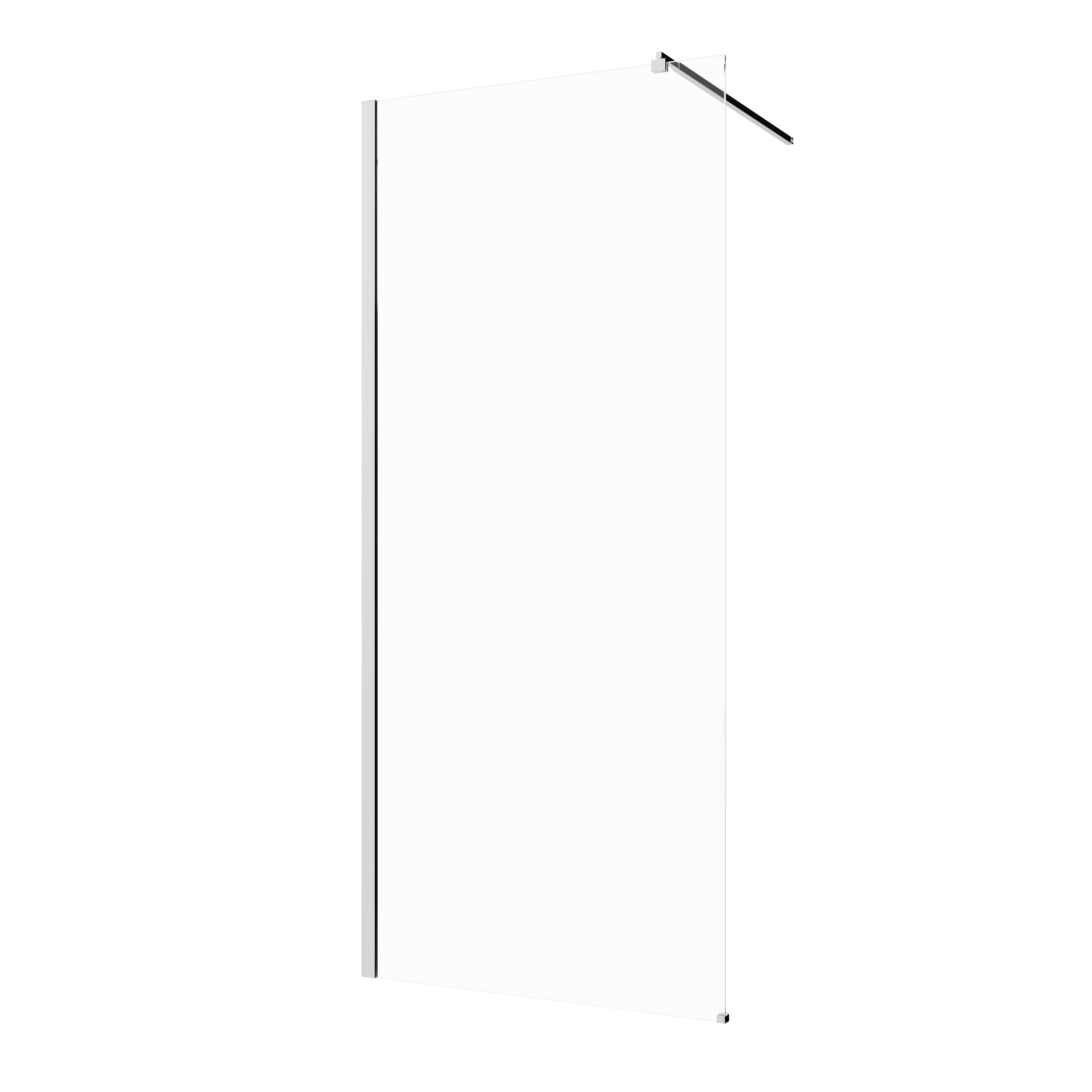 Kabina Prysznicowa Walk In Kabina Walk-In Ścianka 200 x 110 cm INVENA Chrom