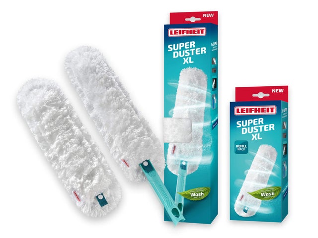 Plumeau Télescopique Orientable – Gris – Neuf Sous Blister