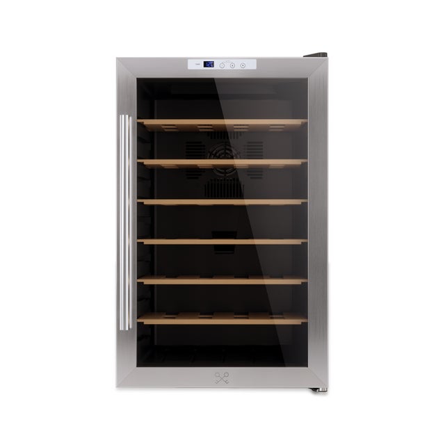 Cantinetta per vino Les Petits Champs CAVC28 - 28 bottiglie, porta in acciaio inox anti-UV, temperatura da 11-18°C