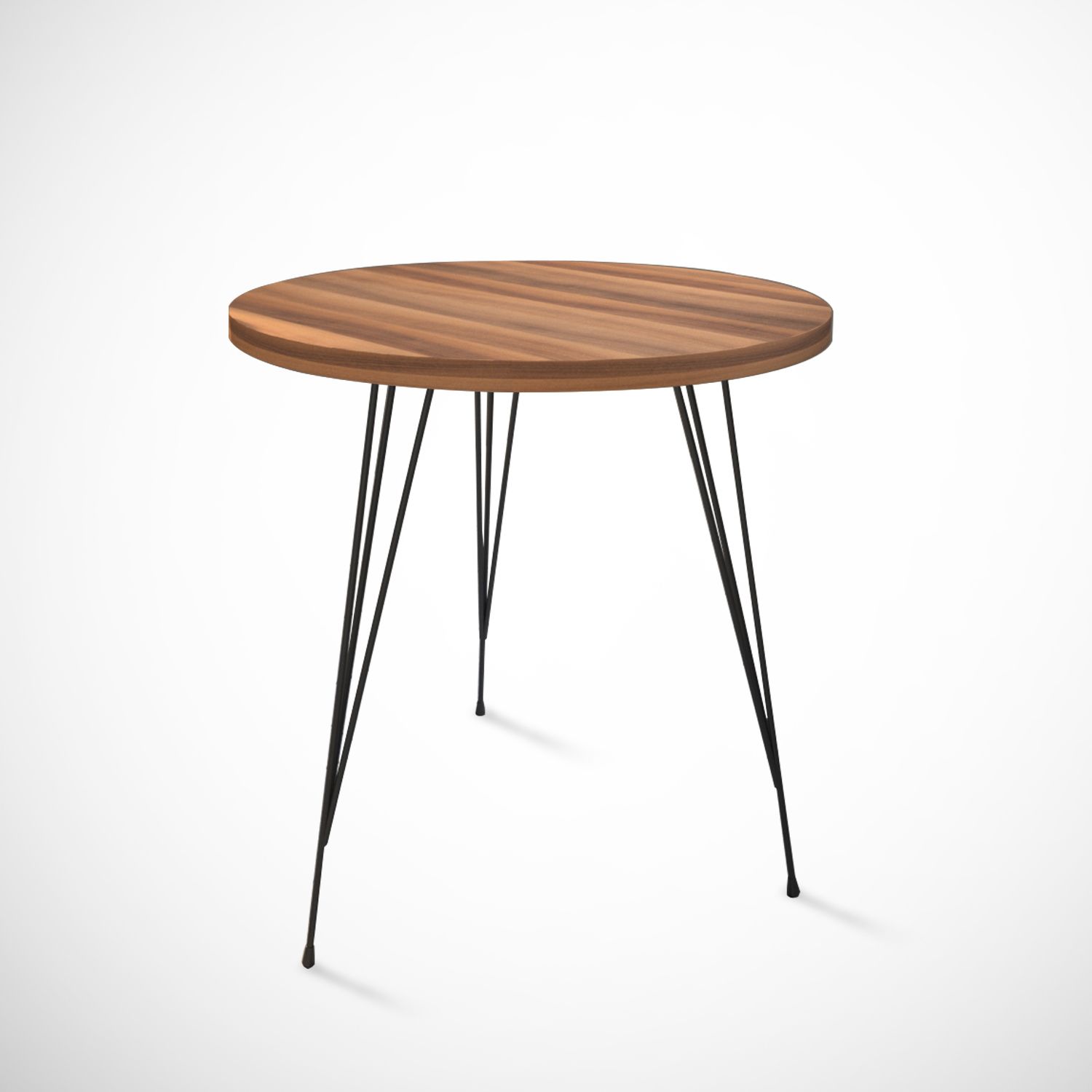 Table basse trépied Zinrel D44cm Métal Noir et Bois Naturel | Leroy Merlin