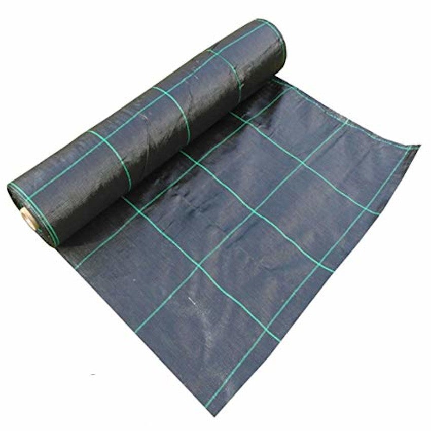 Malla Antihierba| 1 X 100 M (AnchoXLargo)| 90 g/m2| Polietileno Alta Densidad| Cuadros 33X33 CM| Color Negro - 5