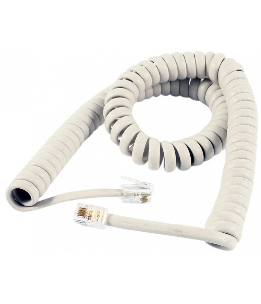 Glowster Cavo telefonico a spirale, 3 m, bianco