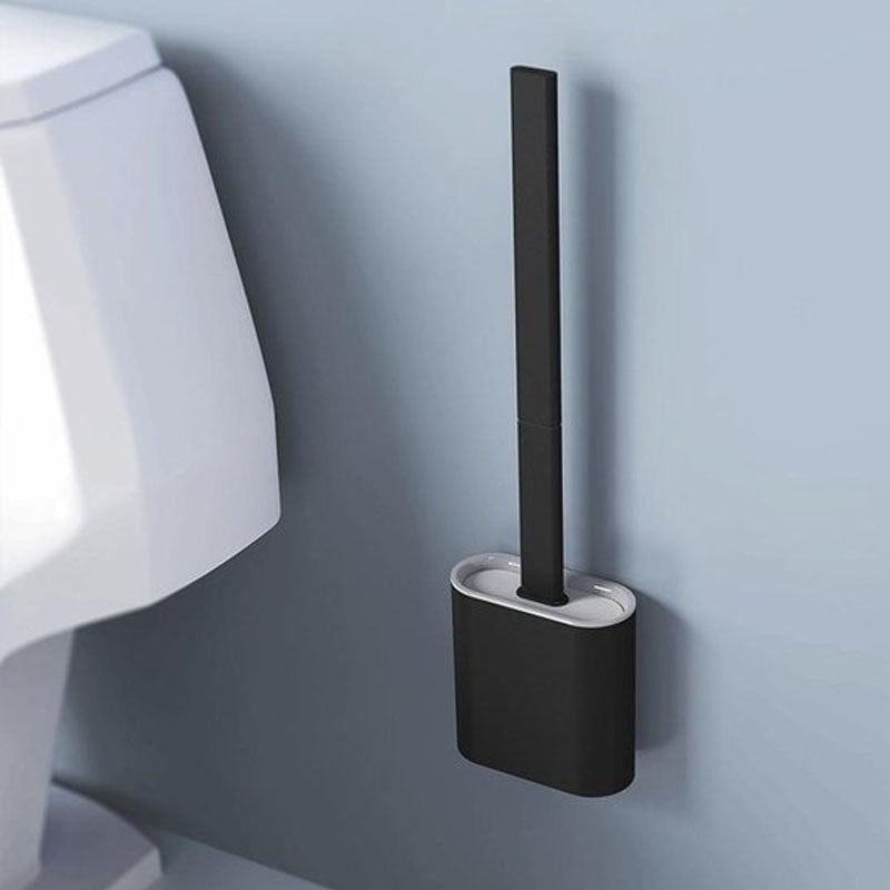 Cepillo de baño de lujo con soporte - Cepillo de baño flexible de silicona - Incluye sistema de montaje - De pie o colgado - Cepillo de baño - 2