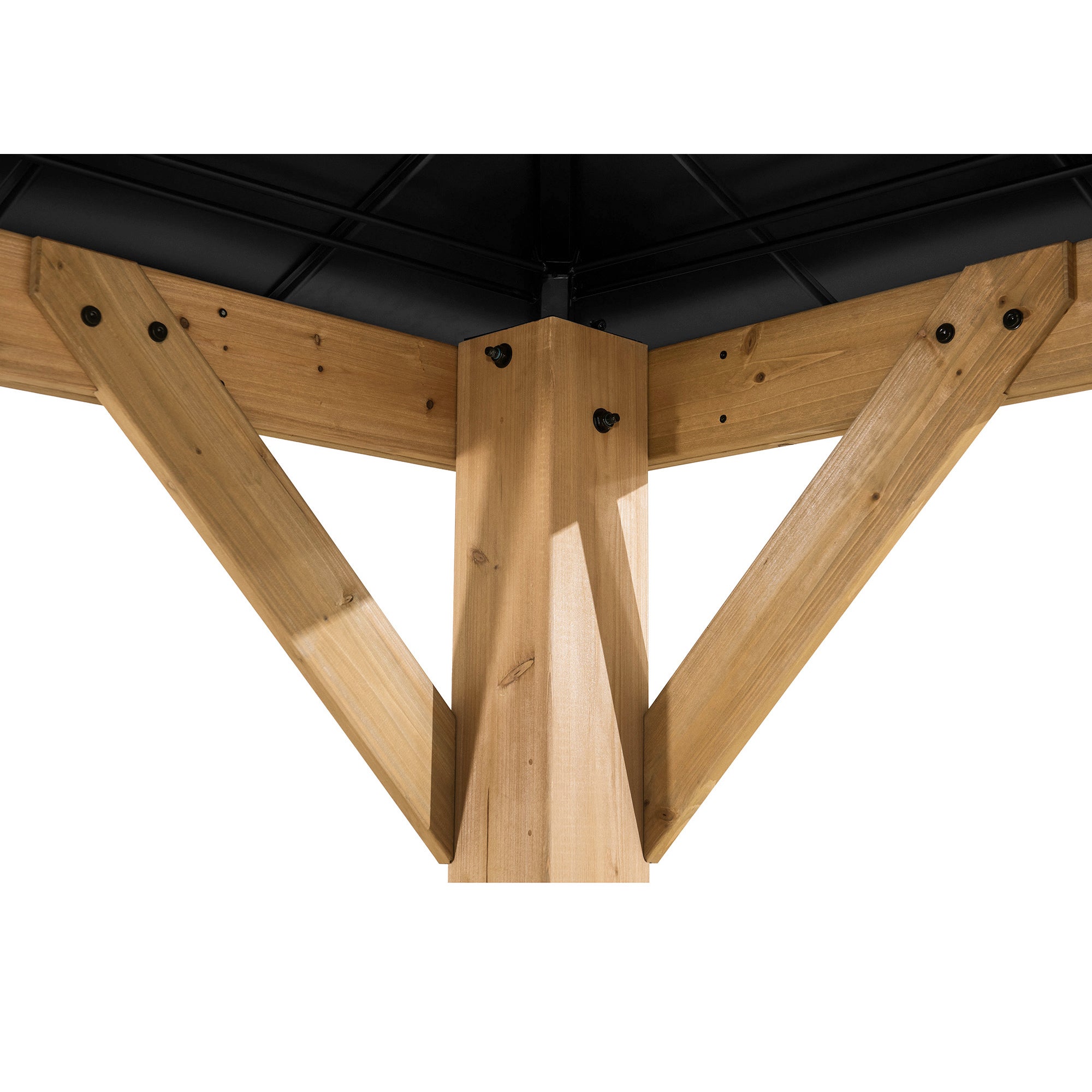 Pavillon de jardin Ernir Sunjoy, 4.5x3.9m dim. ext. (cas échéant incl. débord de toit) naturel, épaisseur paroi : 17,8m² superficie totale - 5