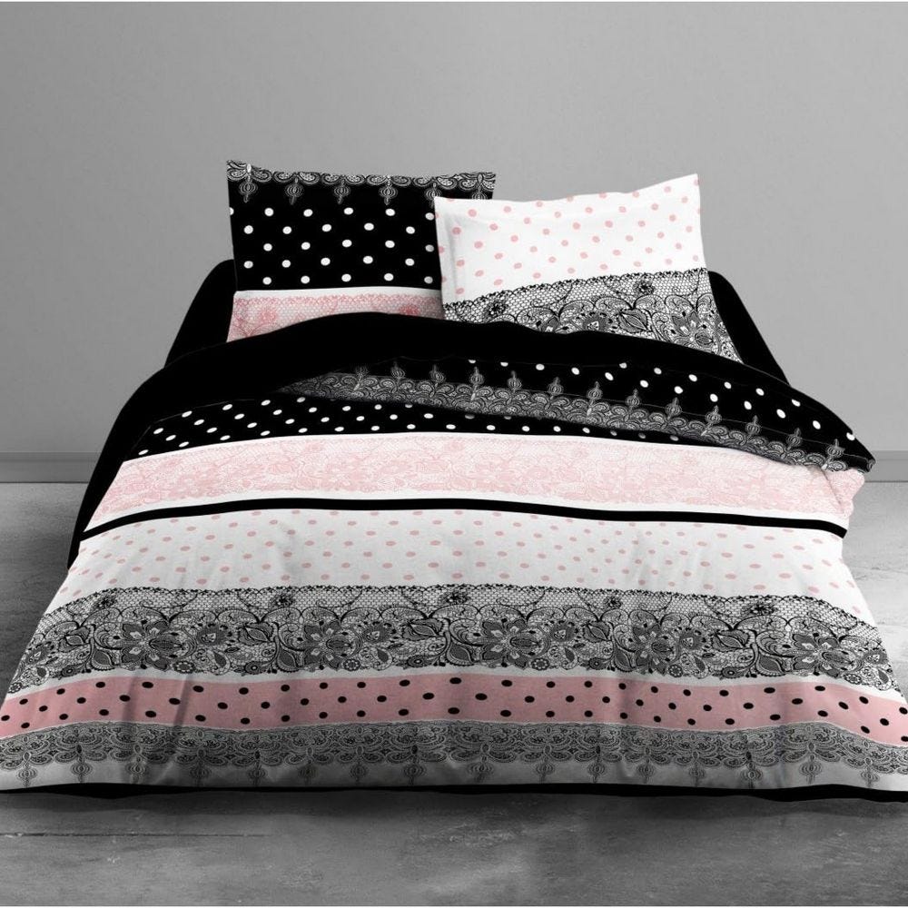 Housse De Couette 240x220 Ethnique Losange + 2 Taies Coton 42 Fils Housse De Couette 240x220 Ethnique Losange + 2 Taies Coton 42 Fils