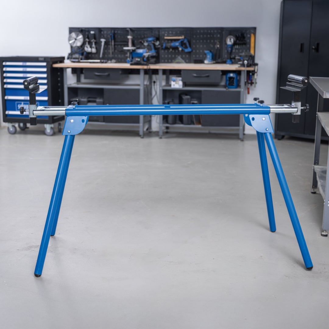 Scheppach Support Scies à Onglets UMF2000 - Piètement pour scie à onglet - Charge admissible 250kg - Supports extensibles 1160-2000mm - 2
