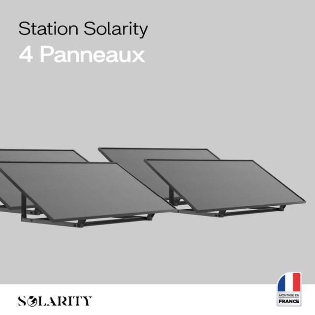 4 Stations Solaires 1600W Solarity plug and play- Branchez sur Prise 220V - Mono & Triphasé - Pour Maison et Appartement - Pose au Sol, Mur, Balcon…