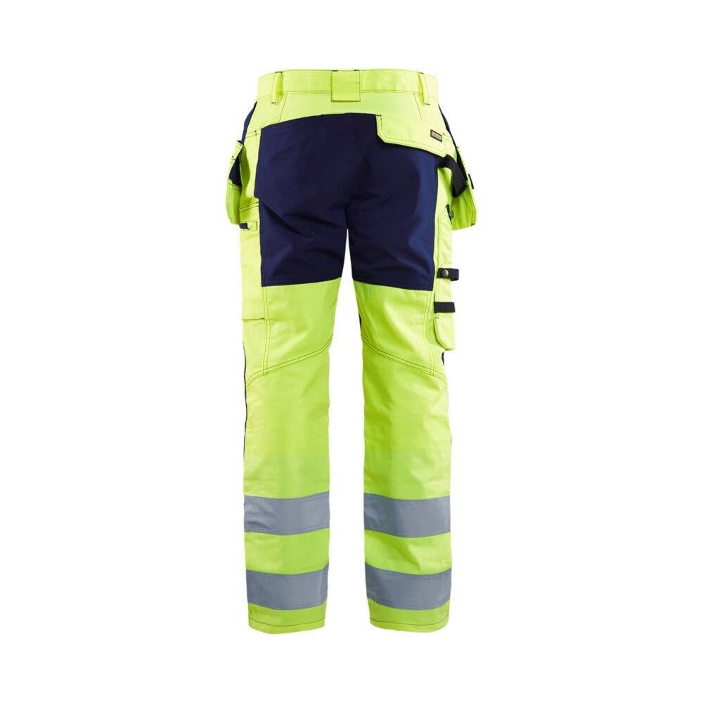 Pantalon artisan haute visibilité Blaklader EN 20471, Classe 2 +STRETCH Jaune / Marine 58 - 2
