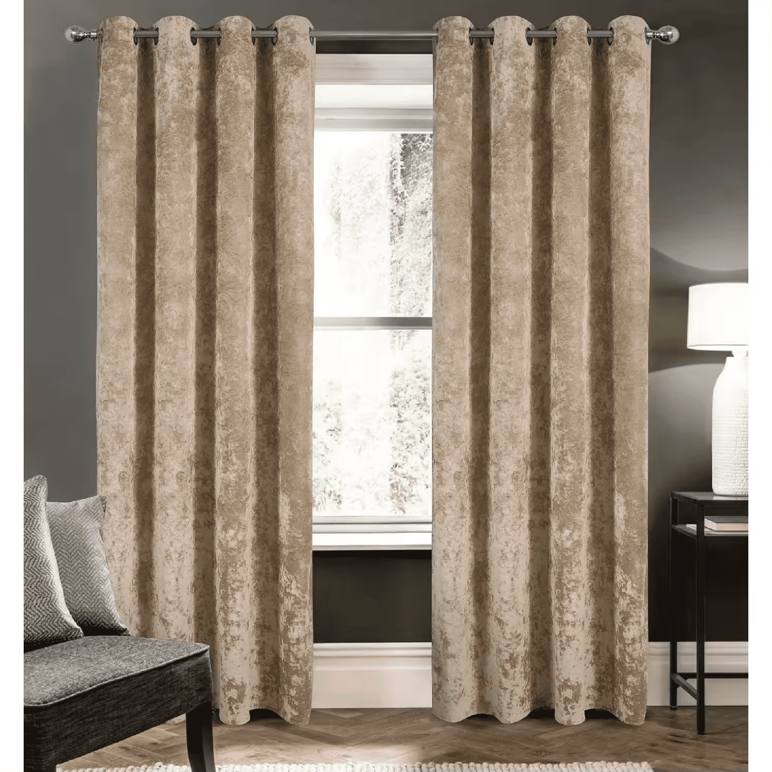 JIUZHEN Cortinas Opacas De Terciopelo, Juego De 2 Cortinas Opacas Suaves Con Ojales Para Dormitorio, 140 X 280 Cm (ancho X Alto), Azul Marino