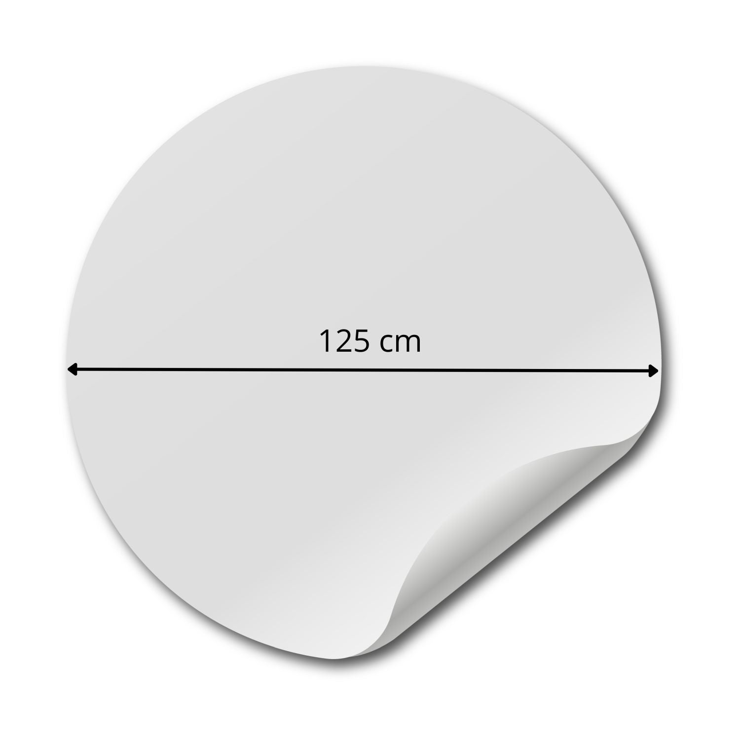 Kółko do tapet samoprzylepnych przejrzeć beżowym - Ø 125 cm - KOMAR - 3