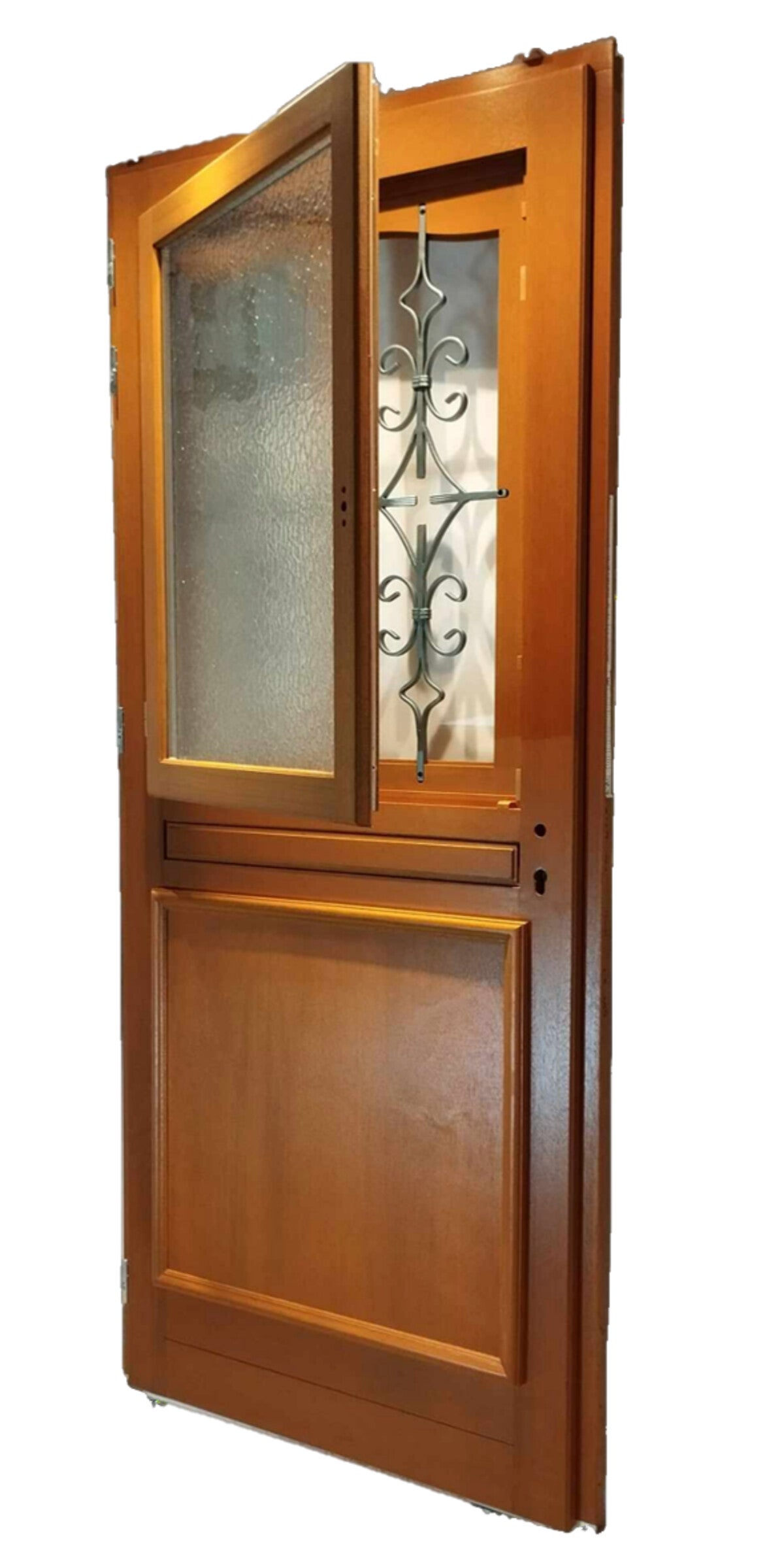 Porte D'entrée Bois Vitrée Vauban, H.215xl.80 Cm Côte Tableau P.droit Gd Menuiseries - 3