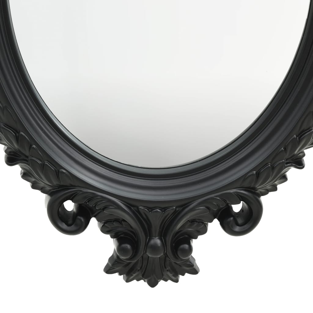 Espelho de parede estilo castelo preto 56x76 cm- COMFORTXL - 3