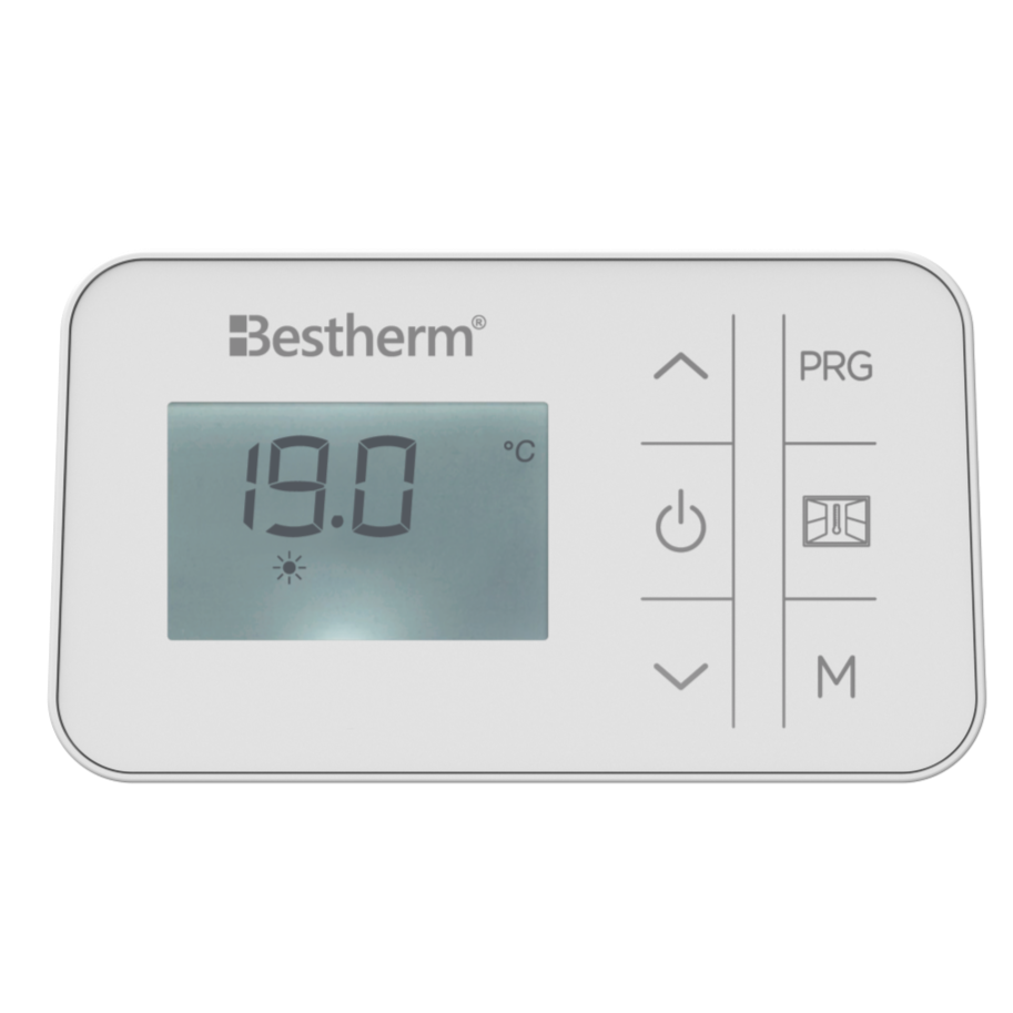 Radiateur électrique fixe à inertie sèche céramique 1000W Bestherm ARIA plinthe blanc - 9
