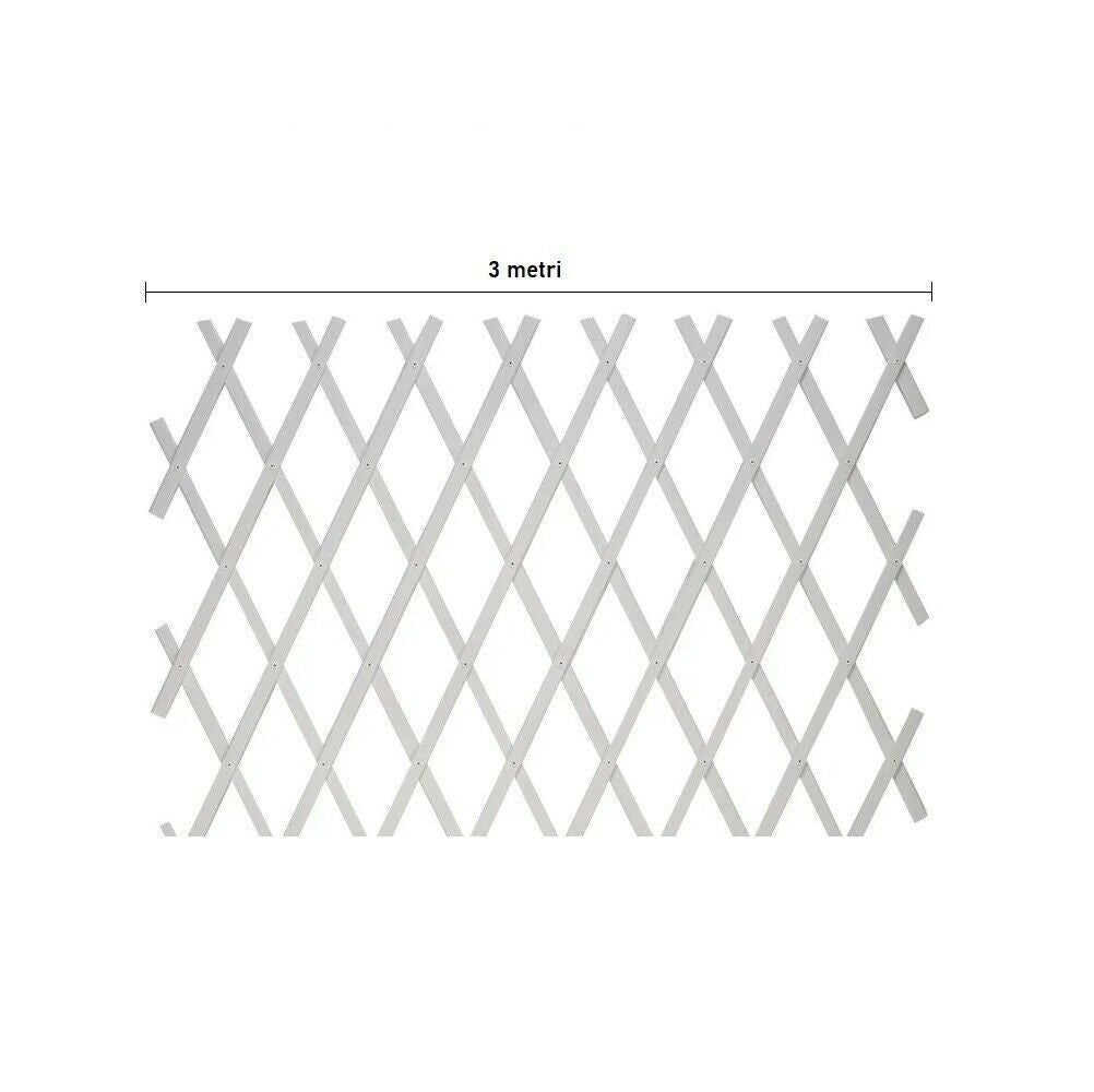 Traliccio estensibile a parete in PVC da giardino 1 mt - 5