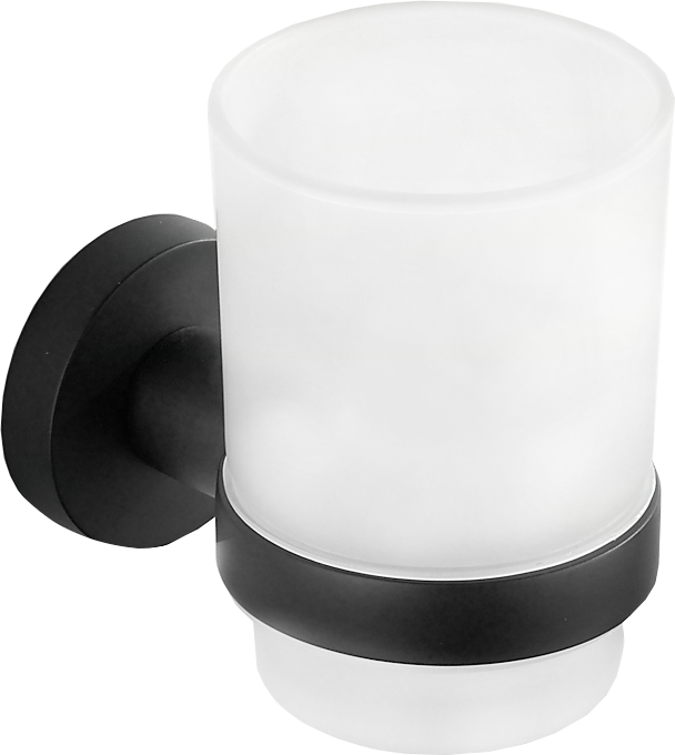 Mexen Remo kubek na szczoteczki, czarny - 7050738-70