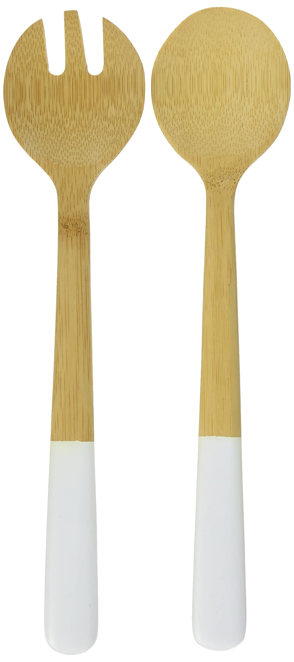 Premier Housewares Posate Per Insalata In Bambù – Manici Oro Rosa, Antimacchia, 30x7,5 Cm