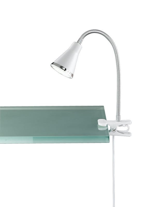 Lampa biurkowa Arras biała chromowana LED 4W 3000K 350lm wym: 32 x 7 x 7 cm tworzywo sztuczne RL