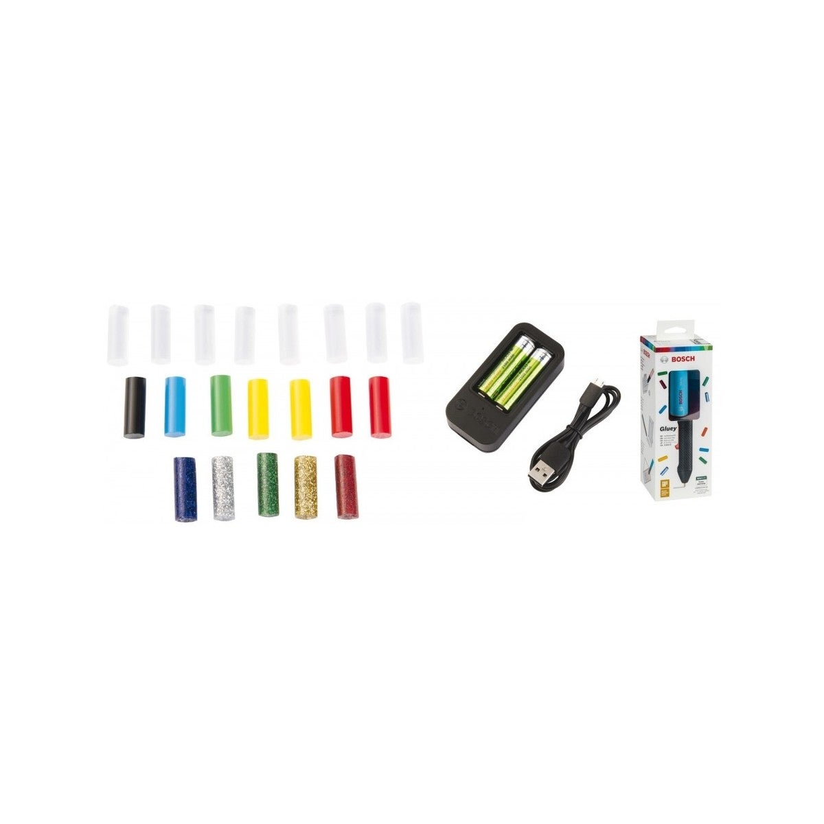 Stylo à colle sans fil Bosch Piles rechargeables 2.0AH Bâton de colle 20mm - Ø : 7 mm - 2