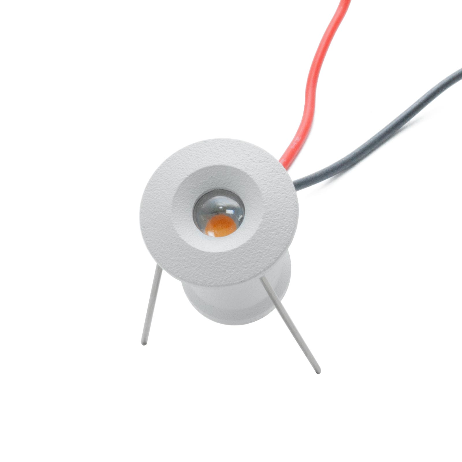 Mini faretto IP65 LED 1W resa 12W incasso punto luce 12V box doccia cielo stellato segnapassi luci gradini barca camper BIANCO 3000K - 3